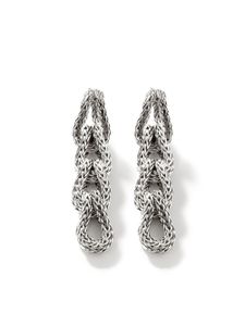 John Hardy boucles d'oreilles pendantes Asli - Argent