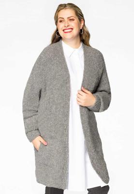 Yoek Cardigan TEDDY | Grijs | Maat 54/56