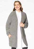 Yoek Cardigan TEDDY | Grijs | Maat 38/40
