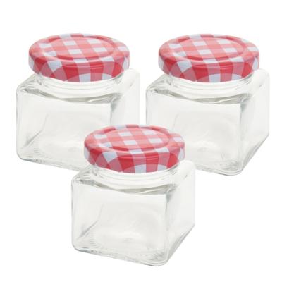 Excellent Houseware Inmaak/weckpotjes - 75 ml - 24x stuks - met draaideksel - mini potjes