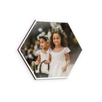 Wandpaneel met foto of naam - Hexagon - 1 stuk - 23 x 20 cm