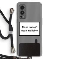 Alone: OnePlus Nord 2 5G Transparant Hoesje met koord - thumbnail