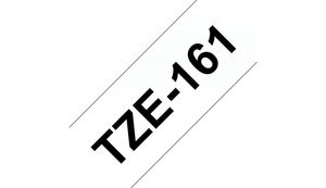 Labeltape Brother P-touch TZE-161 36mm zwart op transparant