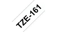 Labeltape Brother P-touch TZE-161 36mm zwart op transparant - thumbnail