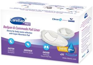 Carebag Pro bedpanliner & commodeliner
