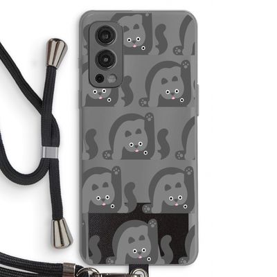 Cats: OnePlus Nord 2 5G Transparant Hoesje met koord