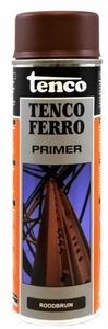 Ferro primer roodbruin 0,5l spray verf/beits - tenco