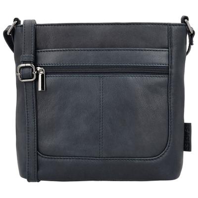 Beagles Leather Schoudertas Benidorm Navy