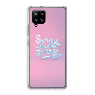 Sorry not sorry: Samsung Galaxy A42 5G Transparant Hoesje