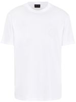 Giorgio Armani t-shirt en coton à logo brodé - Blanc - thumbnail