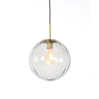Hanglamp Magdala lichtgrijs + goud M