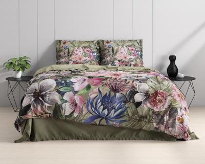 RoyalTextile - Aurelie Dekbedovertrek - 100% Katoen - Groen - 240 x 220 RoyalTextile - Aurelie Dekbedovertrek - 100% Katoen - Groen - 240 x 220