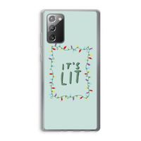 It's Lit: Samsung Galaxy Note 20 / Note 20 5G Transparant Hoesje