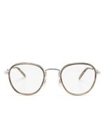 Oliver Peoples lunettes de vue Lilletto-R à monture ronde - Métallisé