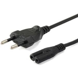 Equip 112161 electriciteitssnoer Zwart 3 m Netstekker type C C7 stekker