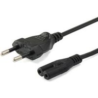 Equip 112161 electriciteitssnoer Zwart 3 m Netstekker type C C7 stekker