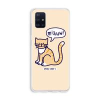 Miauw: Galaxy A51 4G Transparant Hoesje