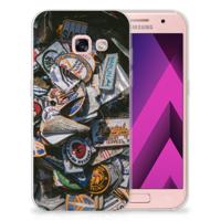 Samsung Galaxy A3 2017 | Siliconen hoesje | met foto Badges