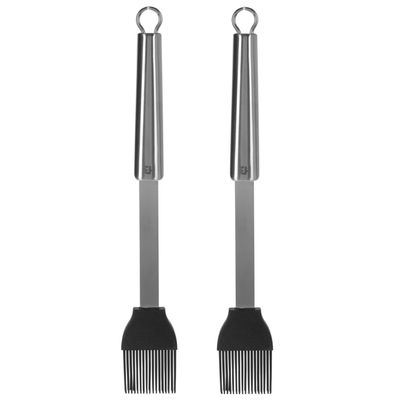 2x Bakkwasten/invetkwasten RVS/siliconen 30 cm keukenbenodigdheden