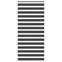 VidaXL Zebra rolgordijn 115x230 cm stofbreedte 110,9 cm zwart