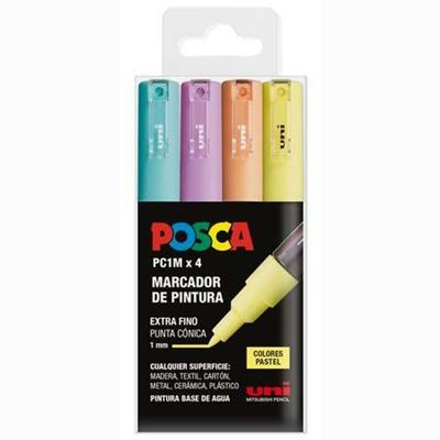 Acrylverfmarkeerder POSCA PC-1M/4C Taart 0,7 mm 4 Onderdelen