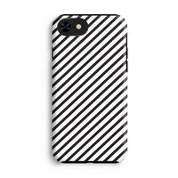 Strepen zwart-wit: iPhone SE 2020 Tough Case