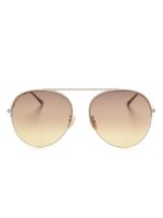 Gucci Eyewear lunettes de soleil à monture ronde - Tons neutres