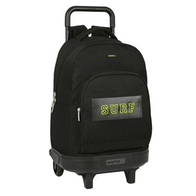 Schoolrugzak met Wielen Safta Surf Zwart (33 x 45 x 22 cm)