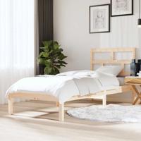 Bedframe massief hout 75x190 cm