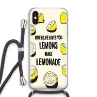 Lemonade: iPhone X Transparant Hoesje met koord
