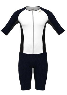 Sailfish Aerosuit pro 3 trisuit korte mouw zwart/wit heren