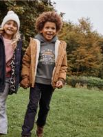 Slijtvaste broek, recht model, met jersey voering jongens zwart