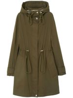 Burberry parka à capuche - Vert