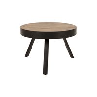 ZILT Ronde Salontafel Raudel 58cm - Zwart - thumbnail