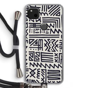 Marrakech print: Pixel 4a Transparant Hoesje met koord
