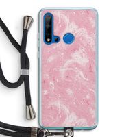 Abstract Painting Pink: Huawei P20 Lite (2019) Transparant Hoesje met koord