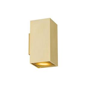 QAZQA Design wandlamp goud vierkant 2-lichts - Sab Honey