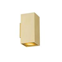 QAZQA Design wandlamp goud vierkant 2-lichts - Sab Honey - thumbnail