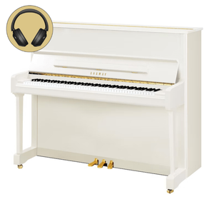 Yamaha P121 M SH3 PWH messing silent piano (wit hoogglans)