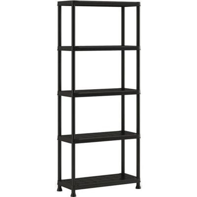 KIS Storage Shelf Plus 75/5 - 75 x 32 x 176 cm - Zwart