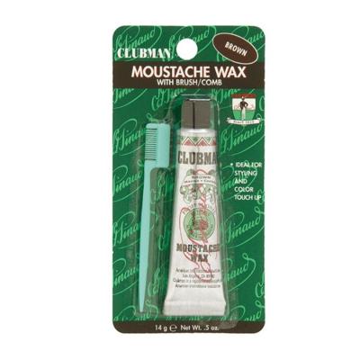 Clubman Pinaud Beard Moustache Wax Brown 14gr