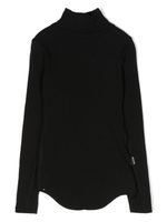 Molo t-shirt en maille nervurée à col montant - Noir
