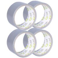 Duct tape - grijs - 4x rol - 48mm x 10m - binnen/buiten