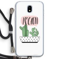 I love cacti: Samsung Galaxy J5 (2017) Transparant Hoesje met koord