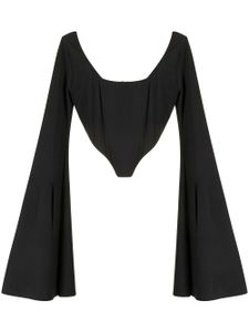 Natasha Zinko haut-corset en jersey - Noir