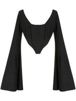 Natasha Zinko haut-corset en jersey - Noir