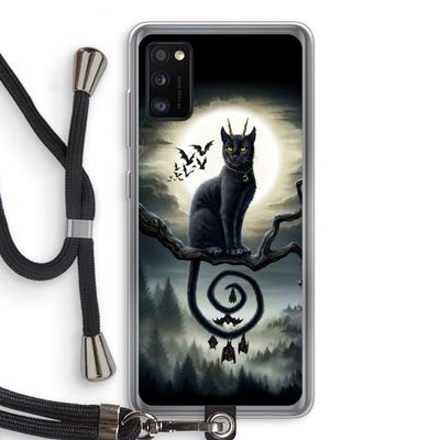 Moonlight Companions: Samsung Galaxy A41 Transparant Hoesje met koord