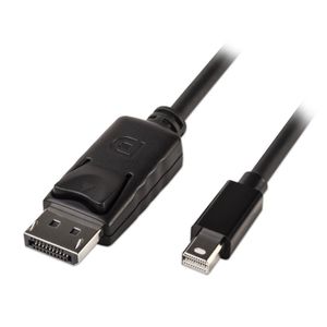 Lindy 1m, Mini DisplayPort - DisplayPort Zwart