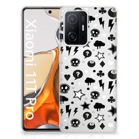 Silicone Back Case Xiaomi 11T | 11T Pro Silver Punk - thumbnail