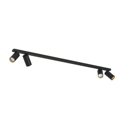 Lyora OpbouwspotMono zwart met goud - 7768